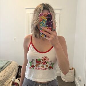 Strawberry Shortcake Graphic Crop Top